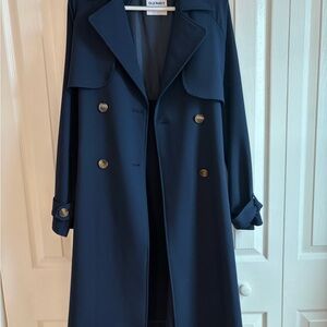 Old Navy Women's Dark Blue Trench Coat